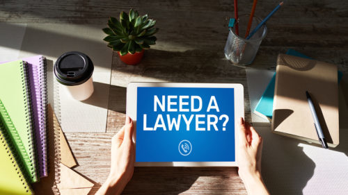 Car Accident Attorney need a lawyer tablet desk